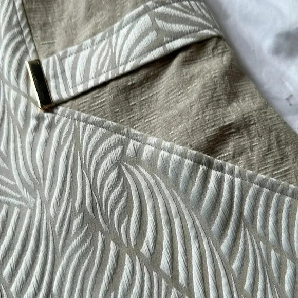 Dana Buchanan tan and cream sleeveless lined dress size 12 - Picture 4 of 7